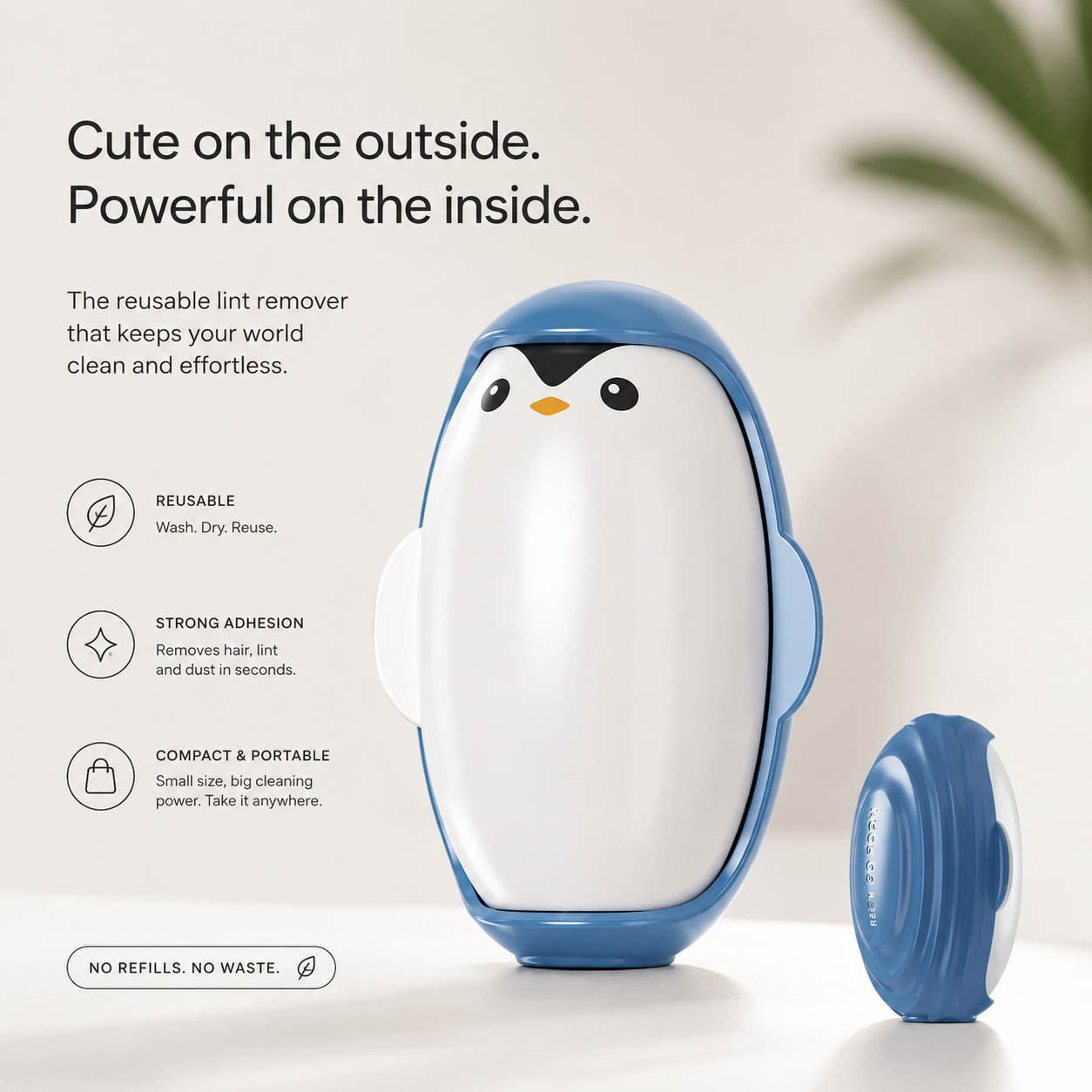 Penguin Clean™ – Reusable Lint Remover